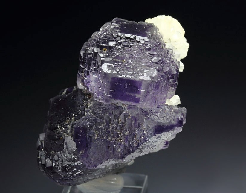 FLUORITE with PHANTOMS, QUARTZ, CALCITE, PYRITE