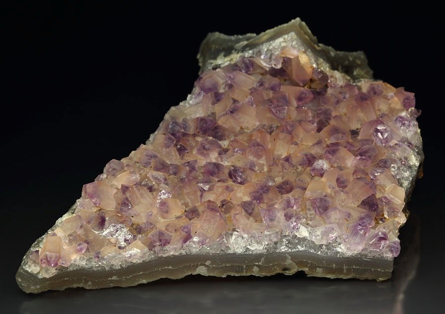 QUARTZ var. AMETHYST with HEMATITE coating