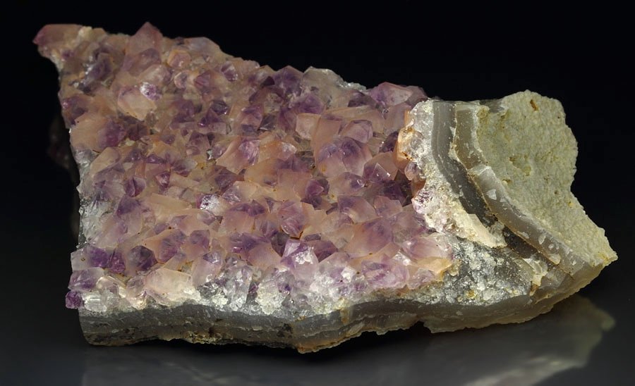 QUARTZ var. AMETHYST with HEMATITE coating