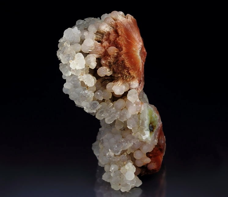 orange SCOLECITE, CHALCEDONY