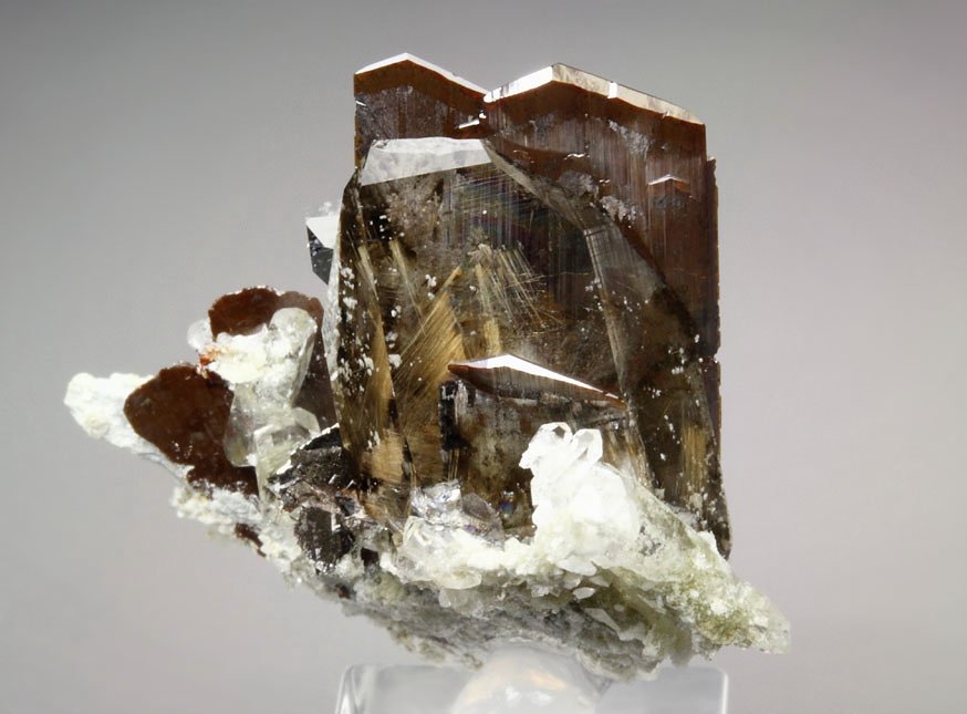 BROOKITE, QUARTZ