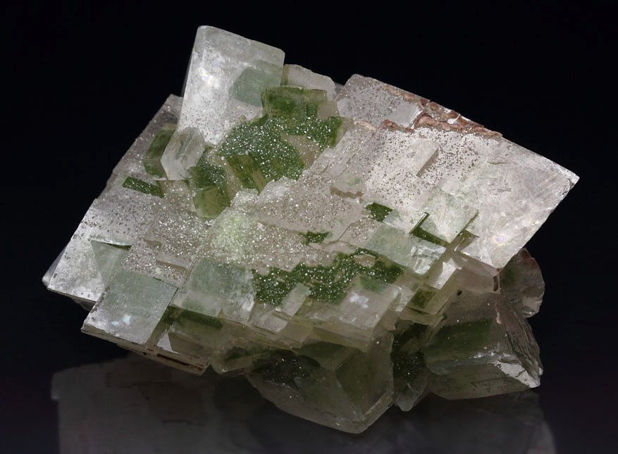 DUFTITE, CALCITE with DUFTITE inclusions