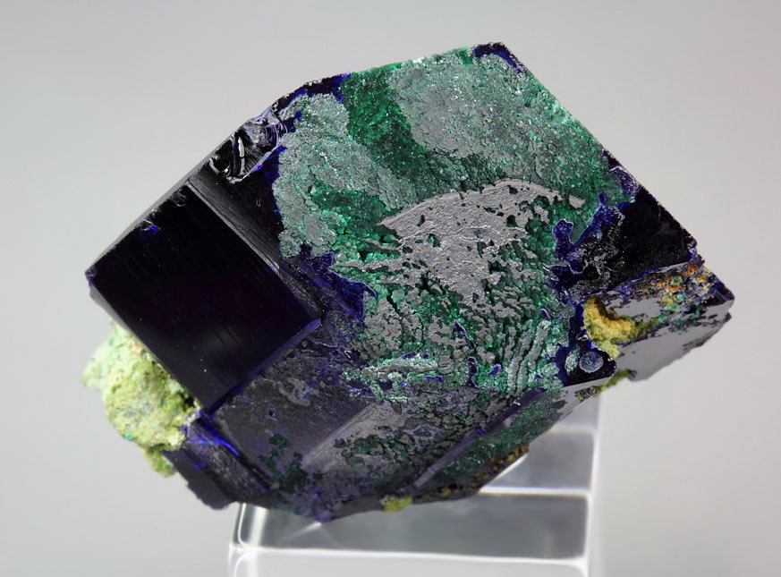 AZURITE, MALACHITE pseudomorph 