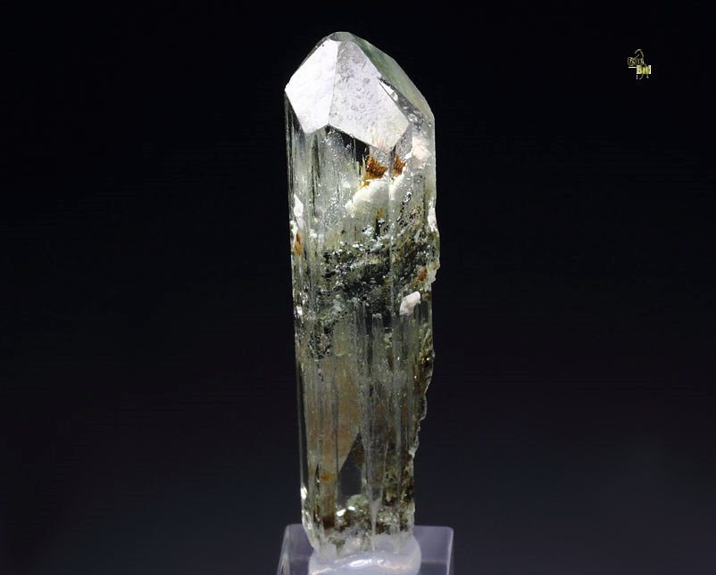 gem BERYL var. AQUAMARINE with HEMATITE inclusions