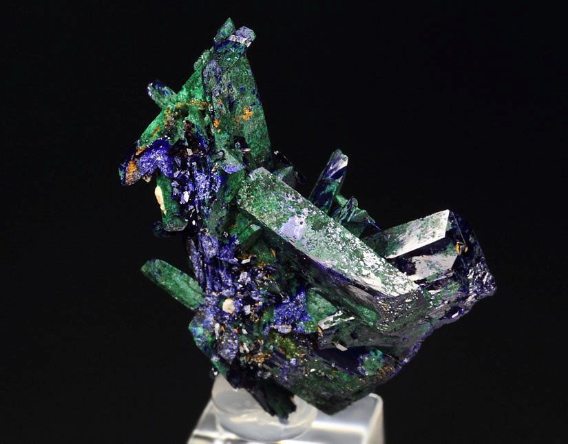 AZURITE, MALACHITE pseudomorph 