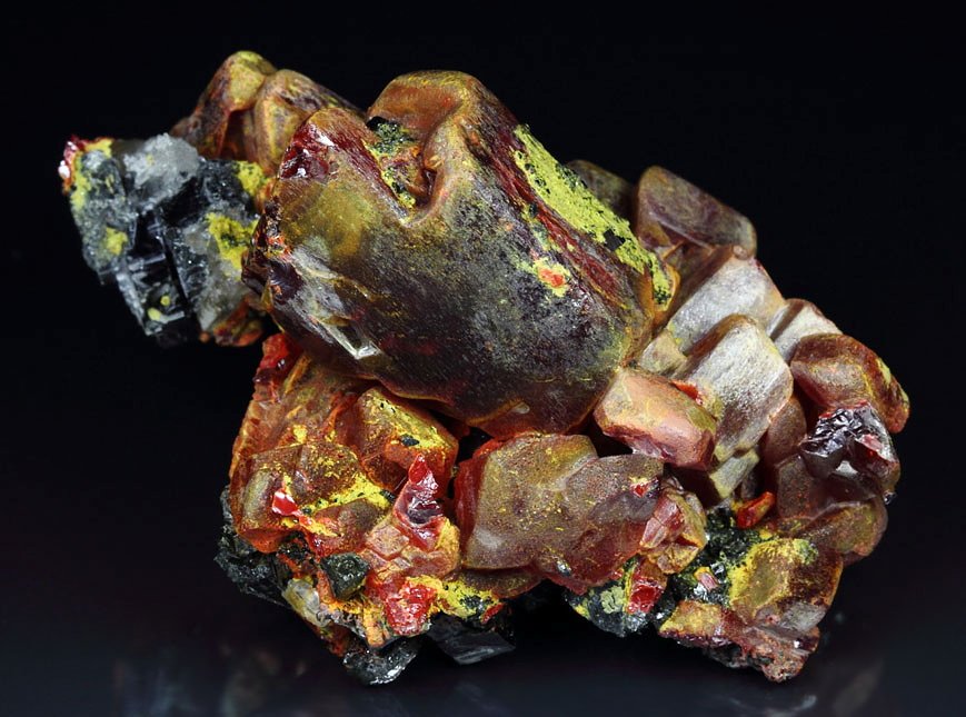 REALGAR, ORPIMENT, SPHALERITE, GALENA