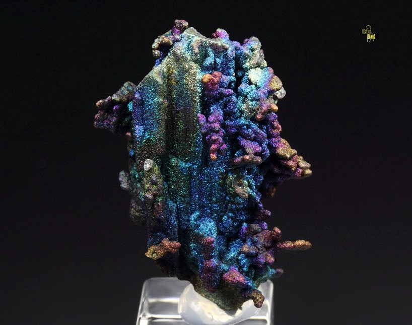 CHALCOCITE, DJURLEITE, iridescent CHALCOPYRITE