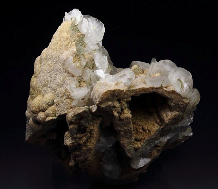 hollow DOLOMITE epimorph after CALCITE