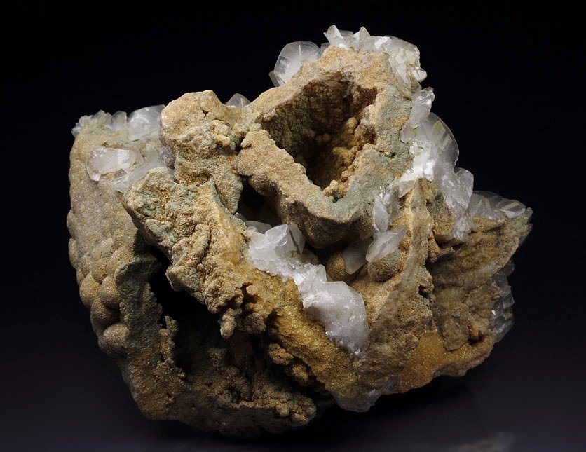 hollow DOLOMITE epimorph after CALCITE