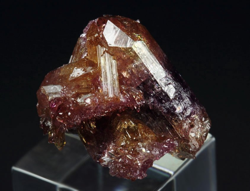 gem VESUVIANITE var. MANGANOAN bi-color