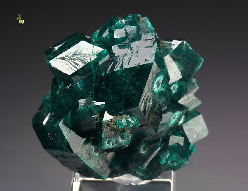 gemmy DIOPTASE bi-terminated 