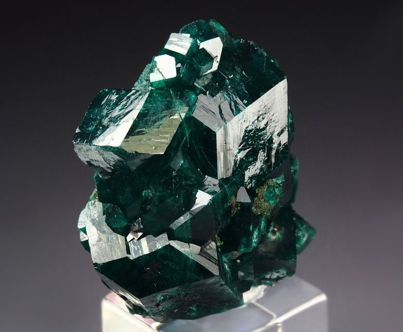 gemmy DIOPTASE bi-terminated 