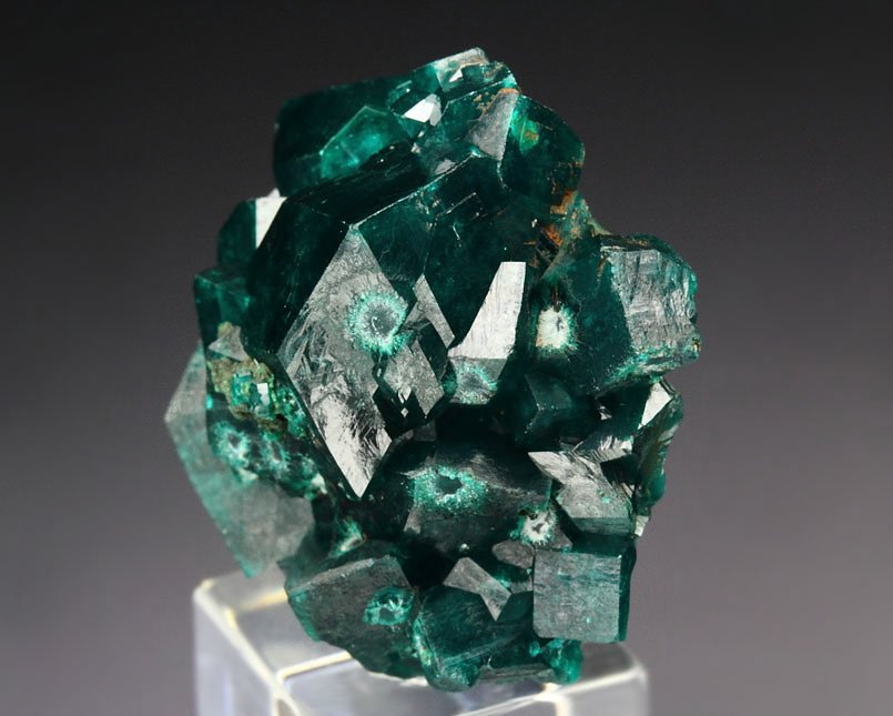 gemmy DIOPTASE bi-terminated 