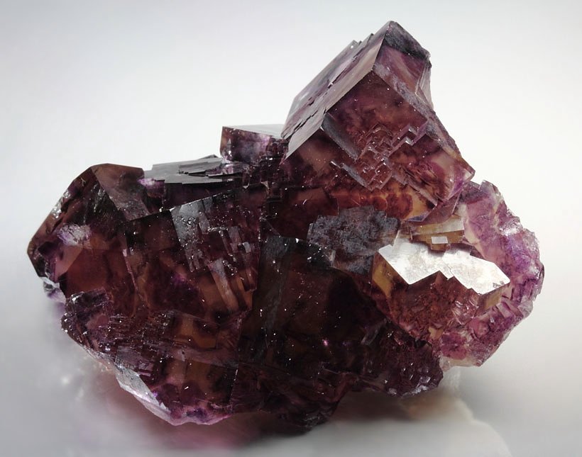 FLUORITE with purple PHANTOMS