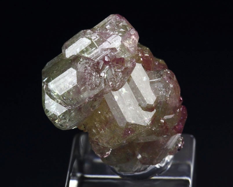 gem VESUVIANITE with RASPBERRY CAPS 