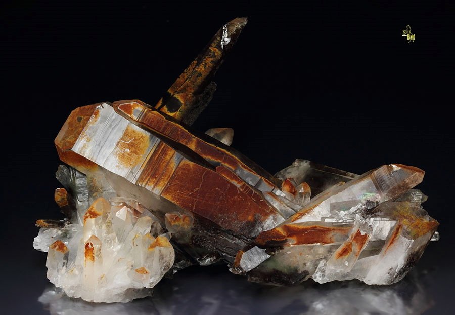 new find - QUARTZ with HEMATITE inclusions