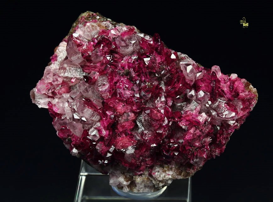 gem ROSELITE, CALCITE