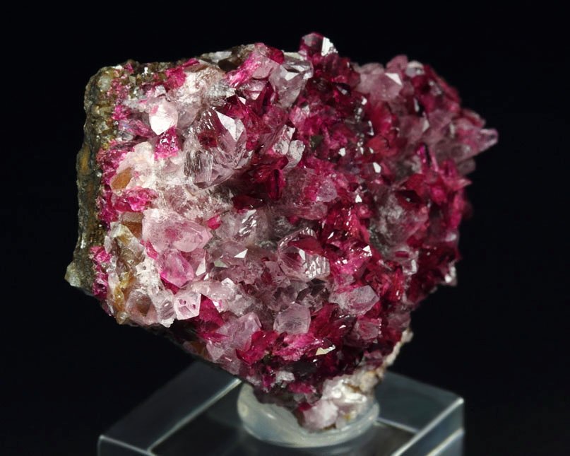 gem ROSELITE, CALCITE