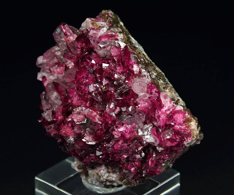 gem ROSELITE, CALCITE