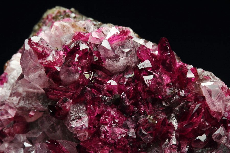 gem ROSELITE, CALCITE