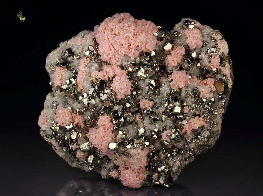 RHODOCHROSITE, PYRITE, QUARTZ