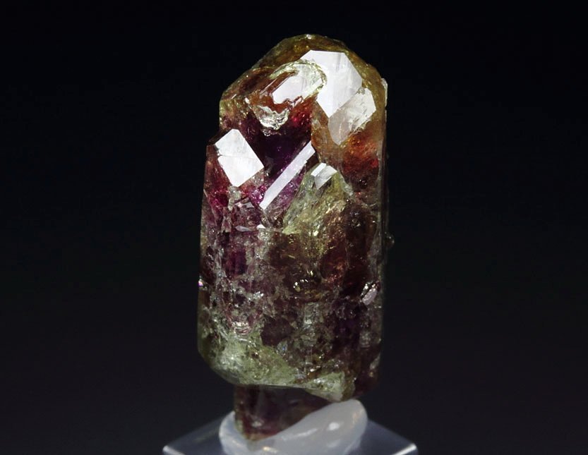 gem VESUVIANITE var. MANGANOAN bi-terminated