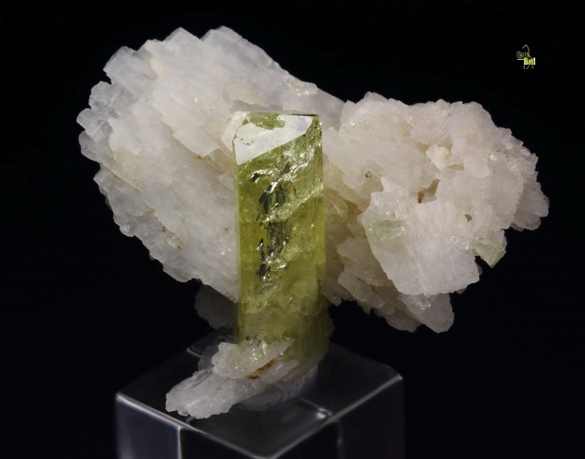 gem BRAZILIANITE, ALBITE