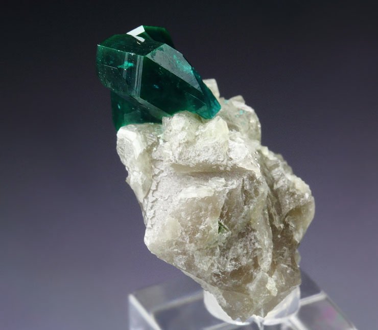 DIOPTASE, CALCITE - stabilized