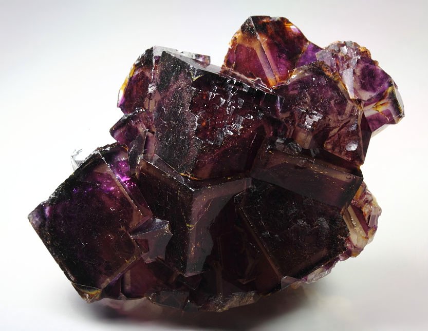 FLUORITE with purple PHANTOMS