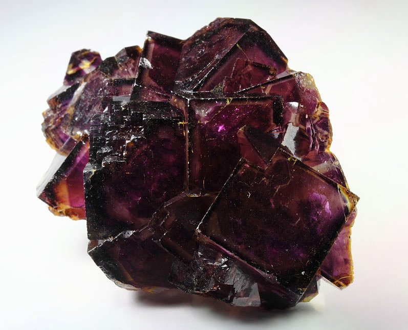 FLUORITE with purple PHANTOMS