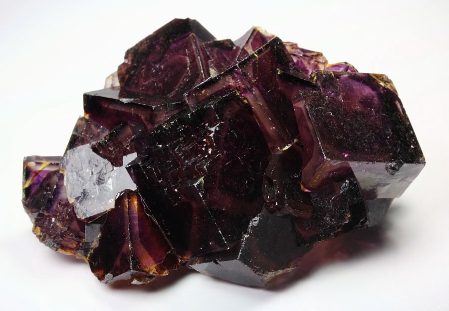 FLUORITE with purple PHANTOMS