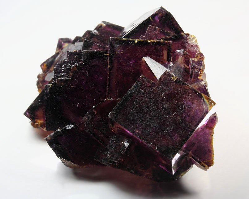 FLUORITE with purple PHANTOMS