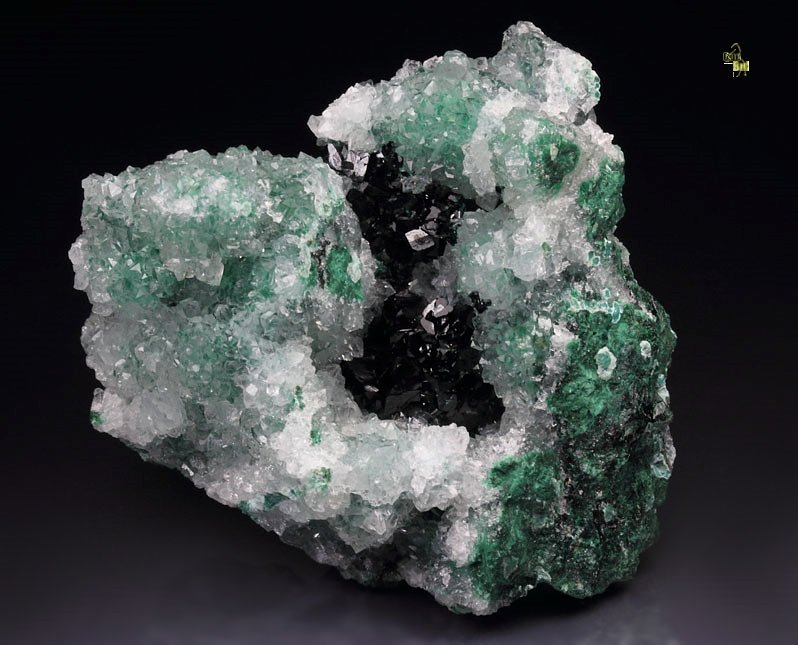 ATACAMITE, MALACHITE, CHRYSOCOLLA, QUARTZ