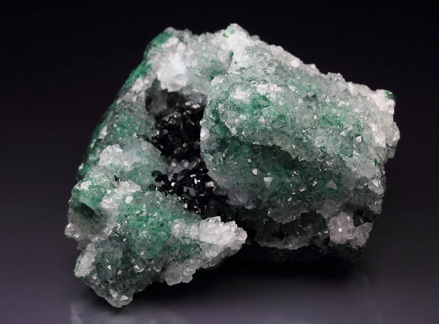 ATACAMITE, MALACHITE, CHRYSOCOLLA, QUARTZ