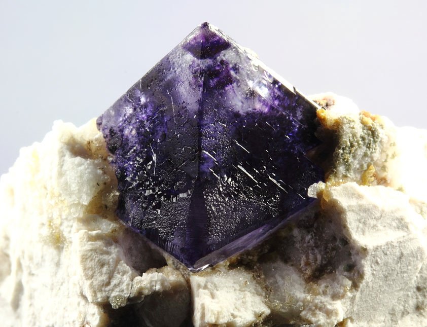 rare - FLUORITE with phantoms, QUARTZ var. SMOKY, GARNET var. SPESSARTINE, MICROCLINE