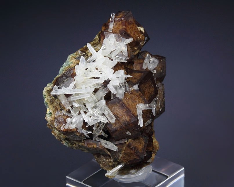 GARNET var. ANDRADITE, HEDENBERGITE, QUARTZ