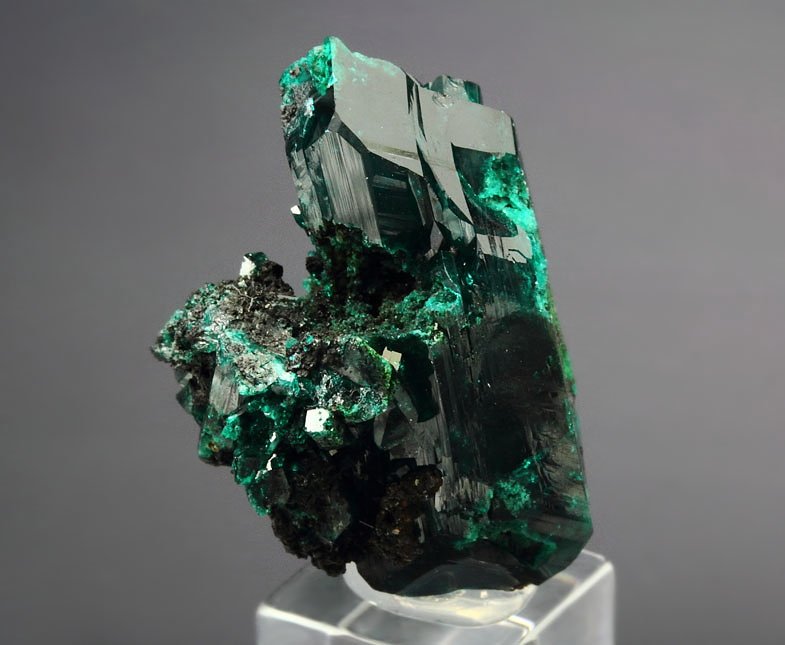 gemmy DIOPTASE bi-terminated