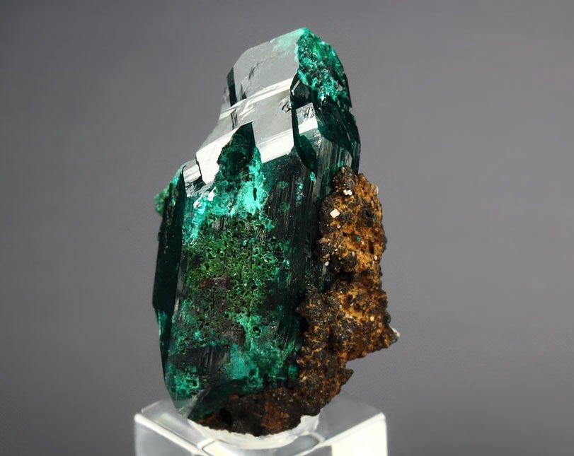 gemmy DIOPTASE bi-terminated