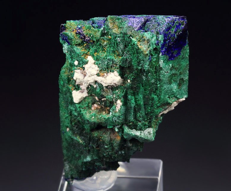 AZURITE, MALACHITE PSEUDOMORPH