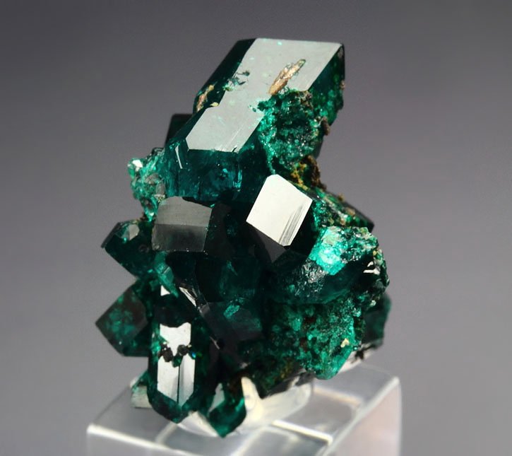 gemmy DIOPTASE bi-terminated