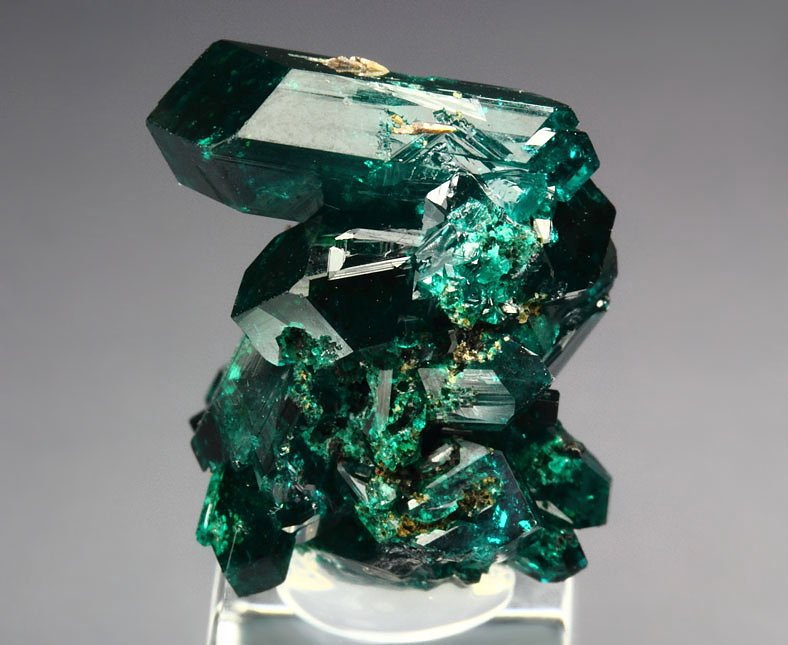 gemmy DIOPTASE bi-terminated