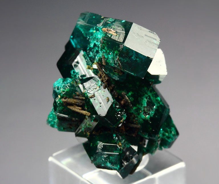 gemmy DIOPTASE bi-terminated