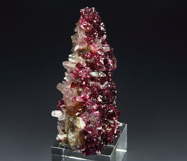 gem ROSELITE, CALCITE