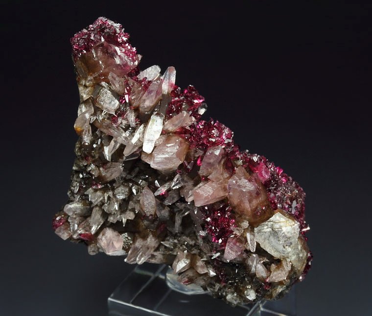 gem ROSELITE, CALCITE