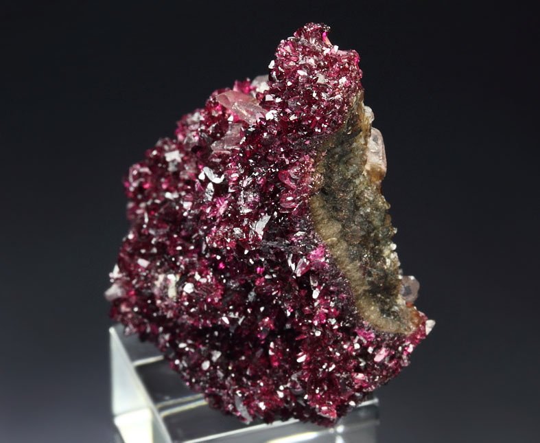 gem ROSELITE, CALCITE