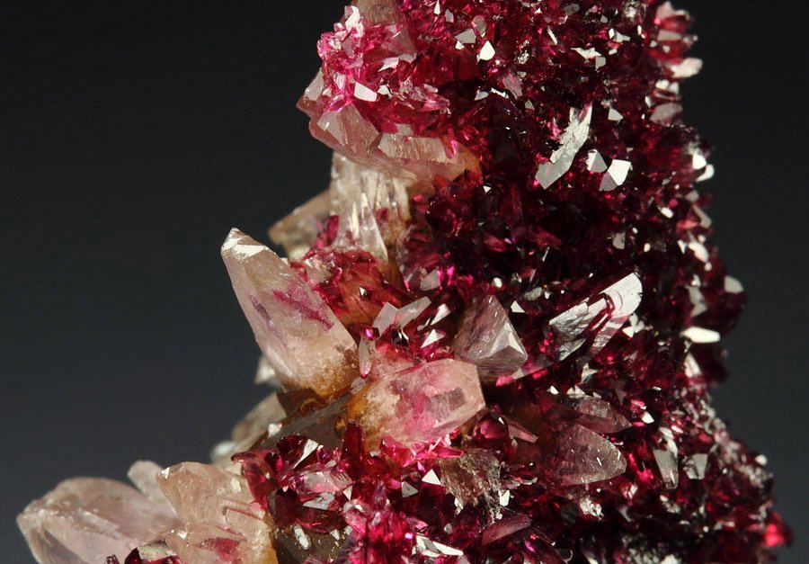 gem ROSELITE, CALCITE