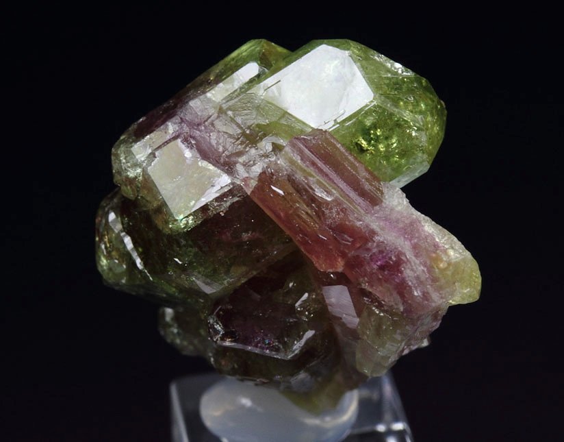 gem bi-terminated VESUVIANITE bi-color