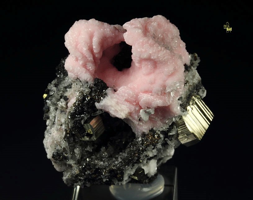 RHODOCHROSITE, PYRITE, QUARTZ, SPHALERITE 