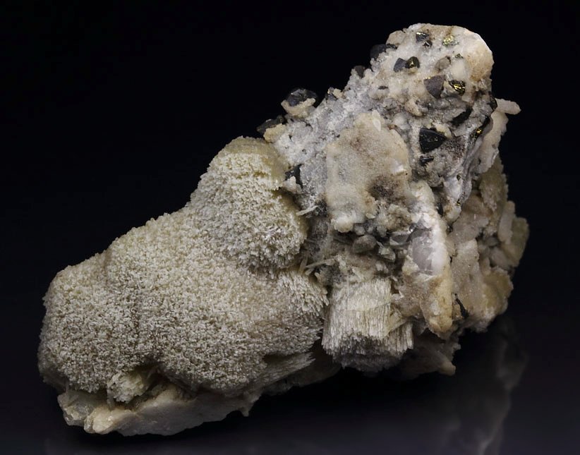 CALCITE, CHALCOPYRITE, QUARTZ