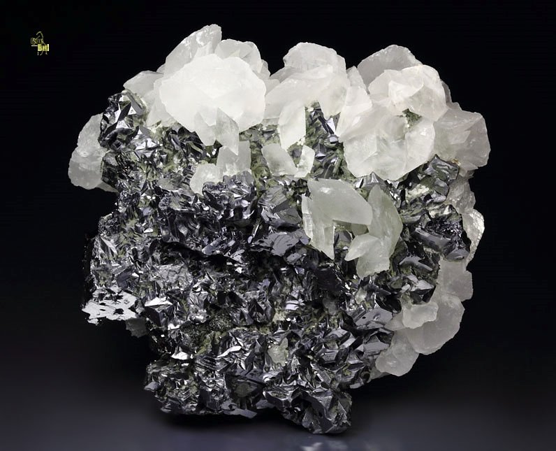 twinned GALENA, CALCITE